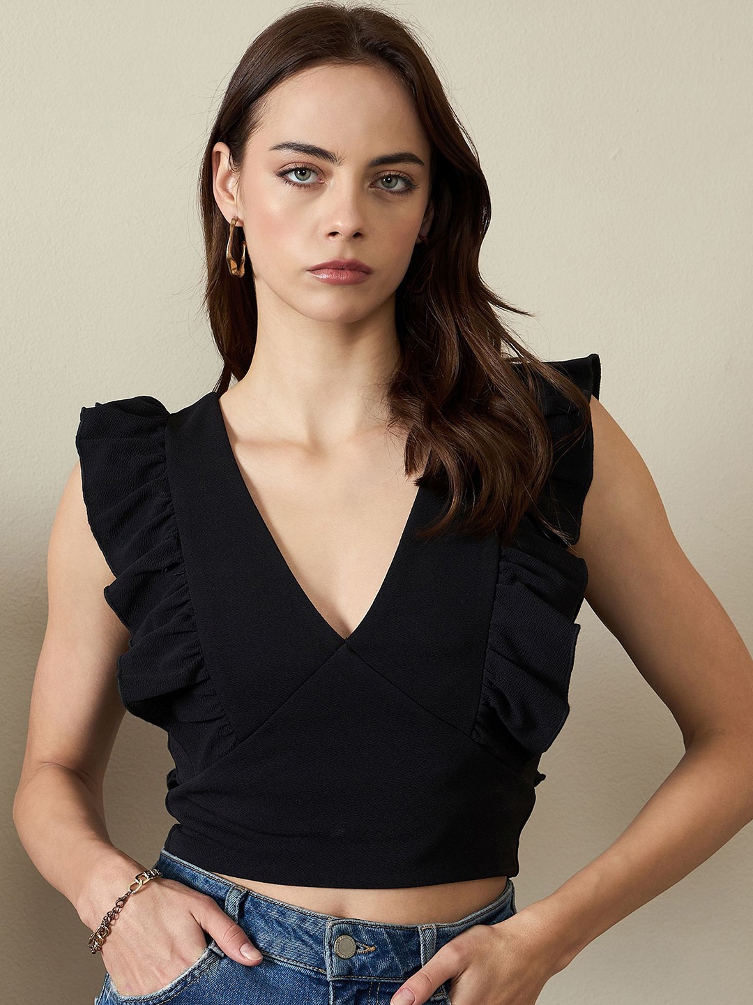 

Kibo Crop Top, Black