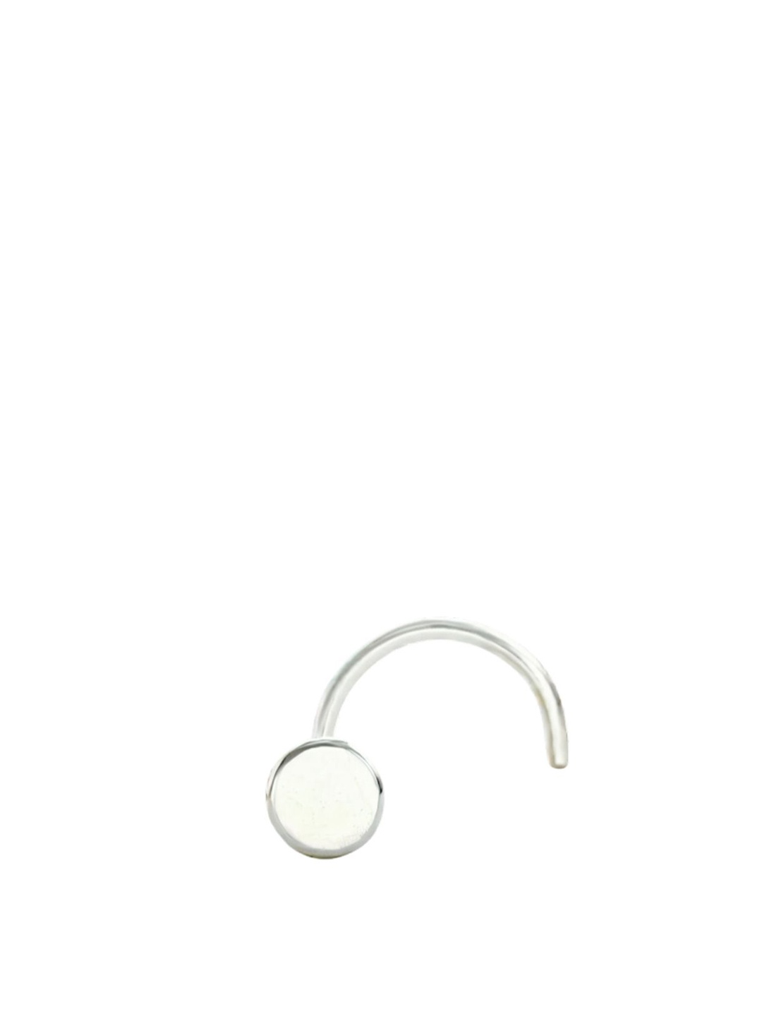 

Abhooshan Silver-Plated Stud Nosepin