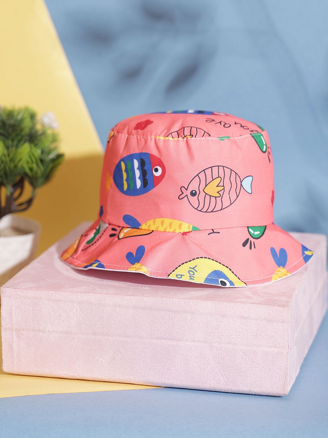 

PASSION PETALS Girls Summer Cotton Printed Beanie, Fuchsia