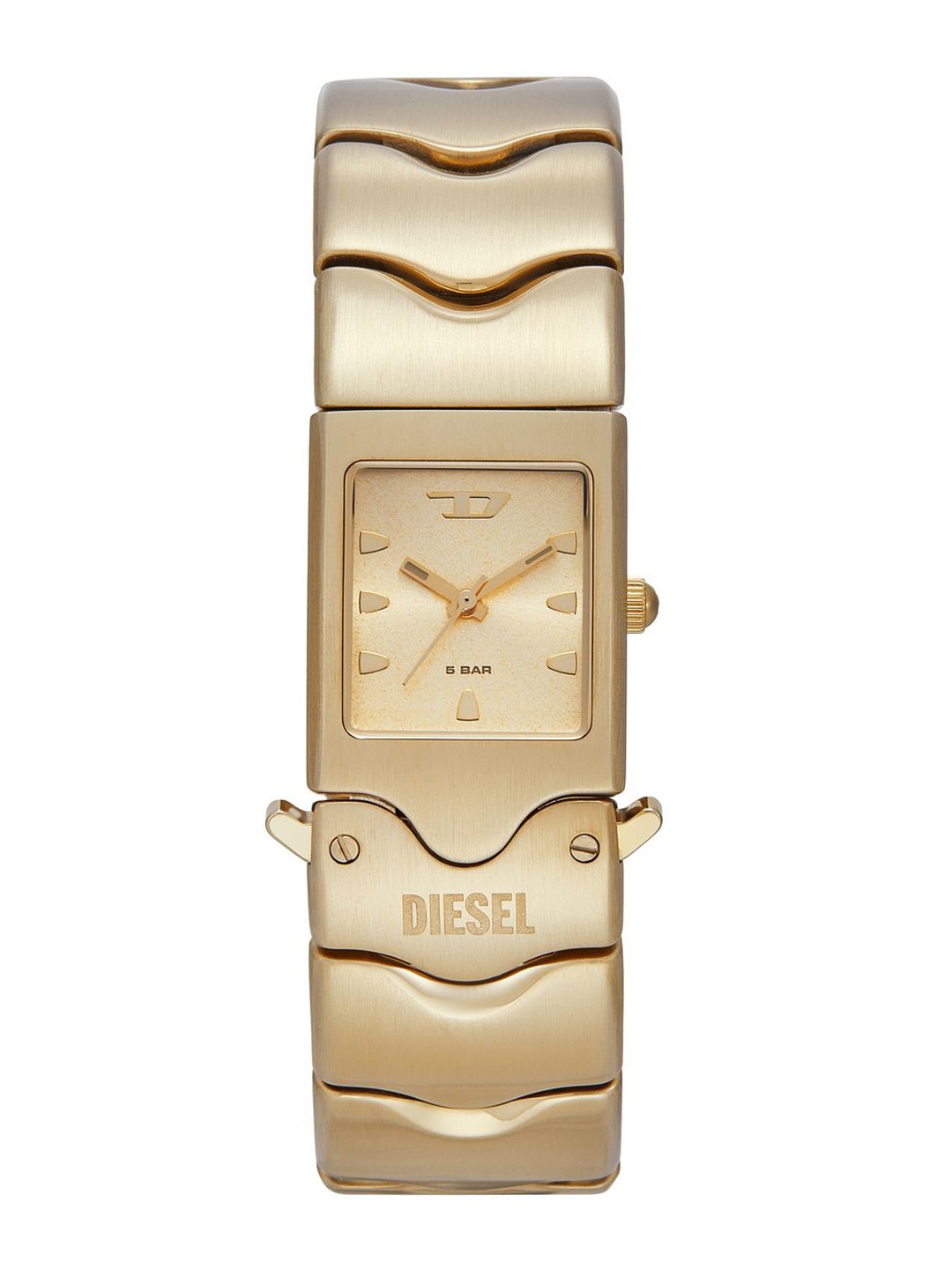 

DIESEL Men Dial & Stainless Steel Straps Reset Time Analogue Watch DZ2223-Gold