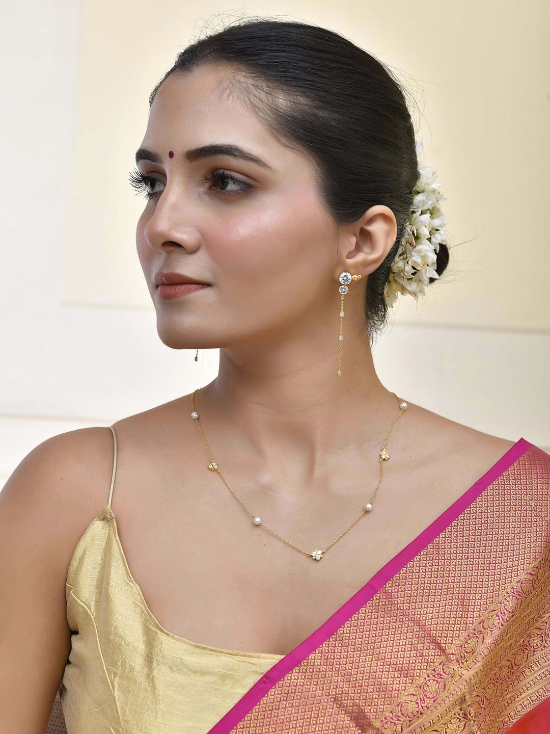 

ROOVI Contemporary Drop Earrings, Gold