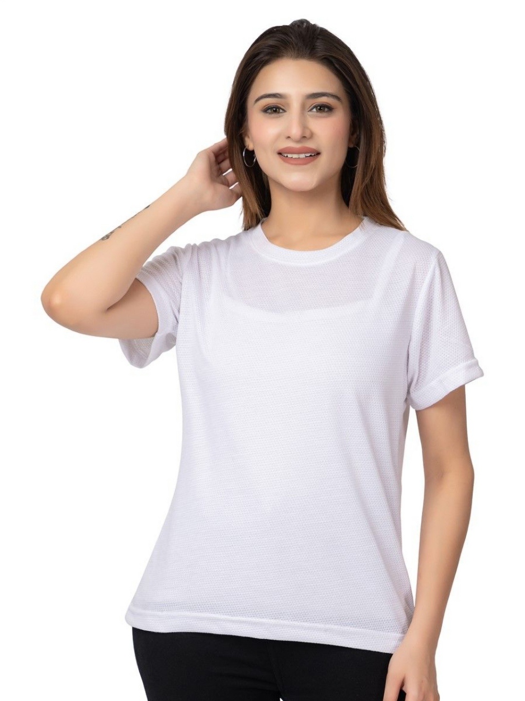 

HILFIRE REGION Women Oversized T-shirt, White