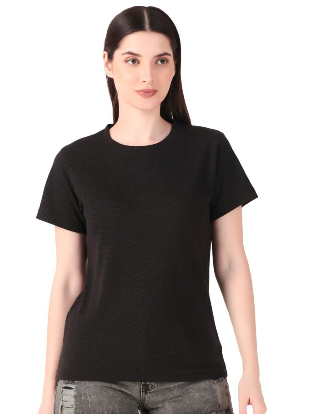

HILFIRE REGION Women Oversized T-shirt, Black