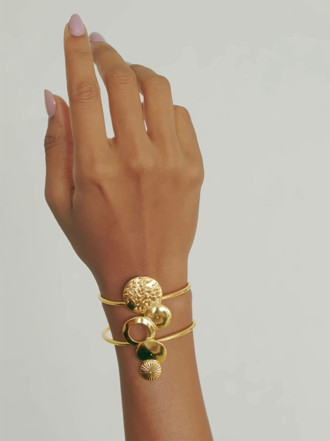 

House of Pehr Gold Plated Luna Cuff Bracelet