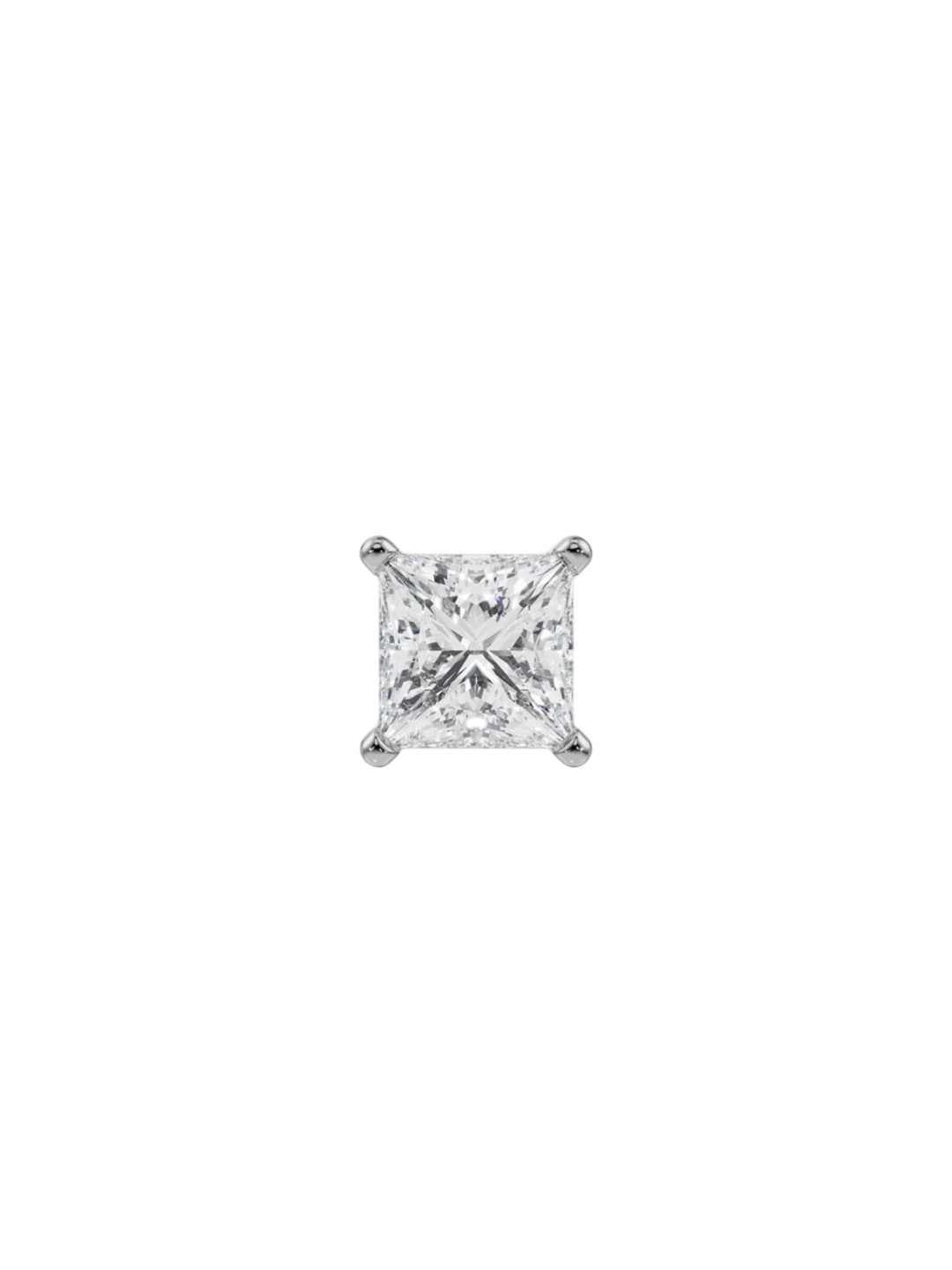 

Emori Men Ivy Solitaire Stud Earrings 0.5CT Diamond 0.89gm, Silver