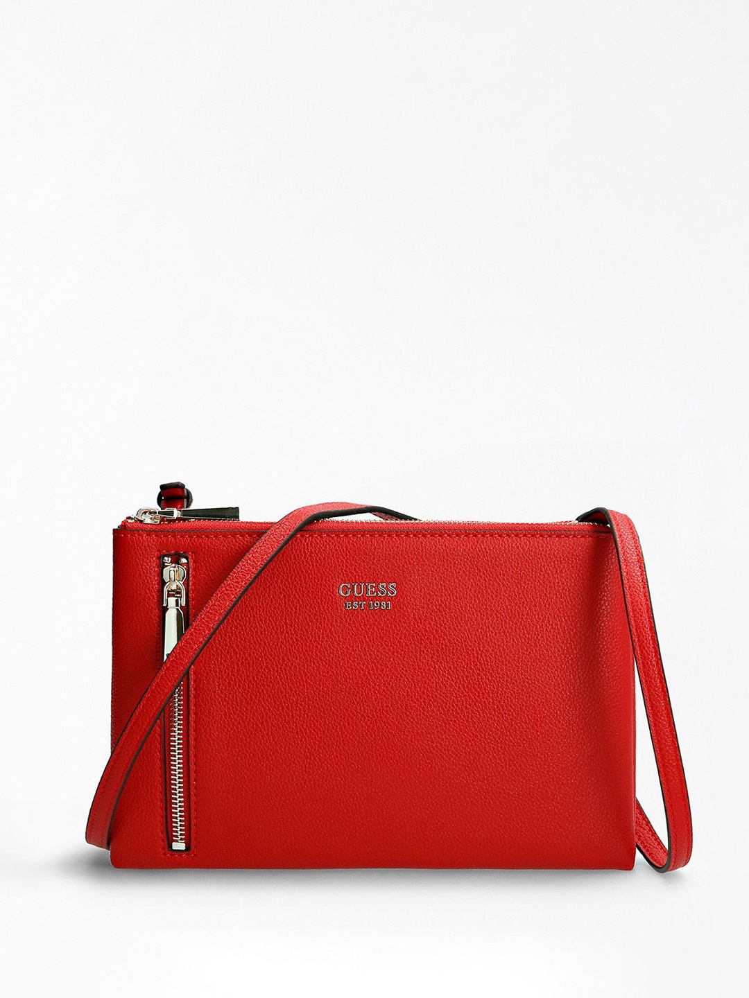 

GUESS PU Shopper Shoulder Bag with Tasselled, Red