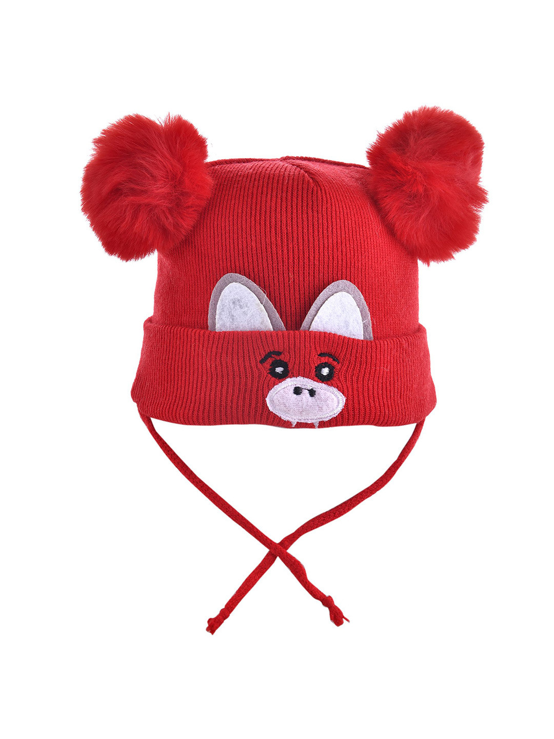 

SHOP FRENZY Kids Woollen Beanie, Red