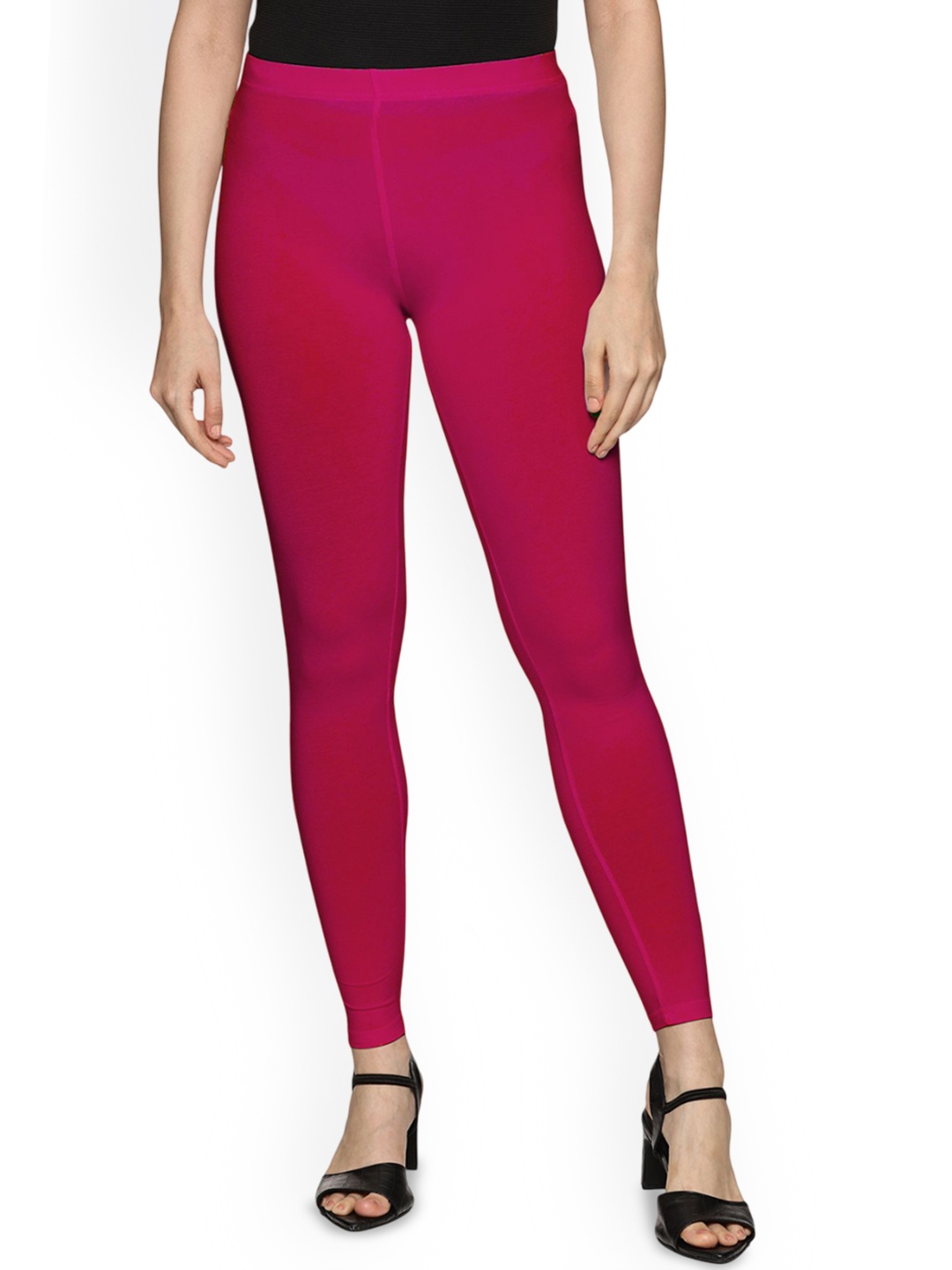 

Coppersmith Women Ankle Length Breathable Leggings, Pink