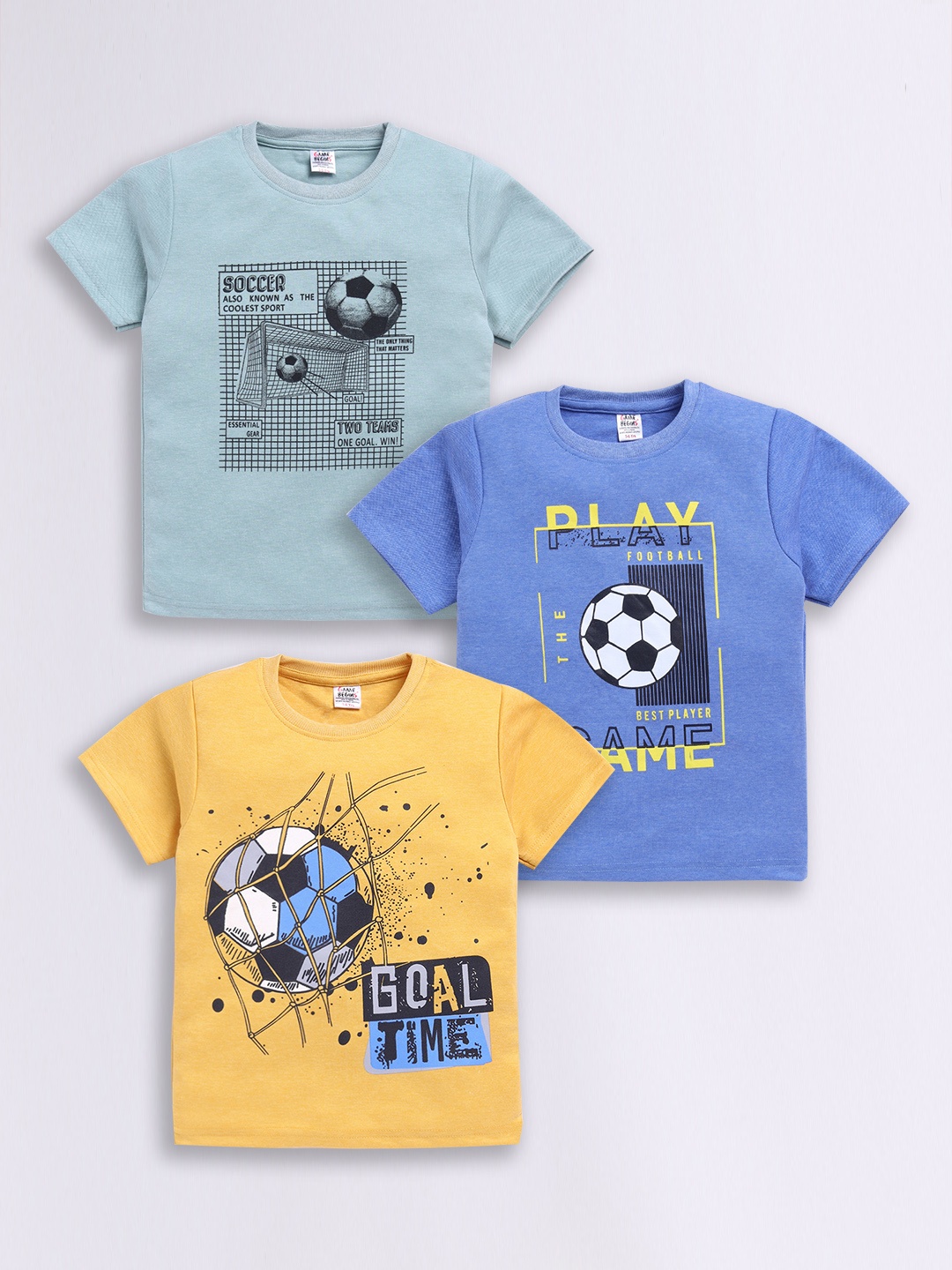 

Here&Now X Game Begins Boys Pack Of 3 Assorted Printed T-shirts