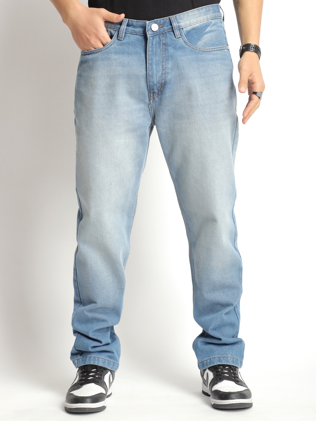 

JIMMY & JORDAN Men Jean Baggy Light Fade Jeans, Blue