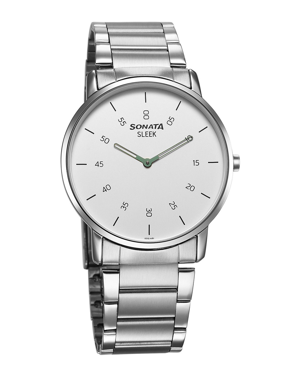 

Sonata Men Brass Dial & Stainless Steel Bracelet Style Straps Analogue Watch 7152QM01, Silver
