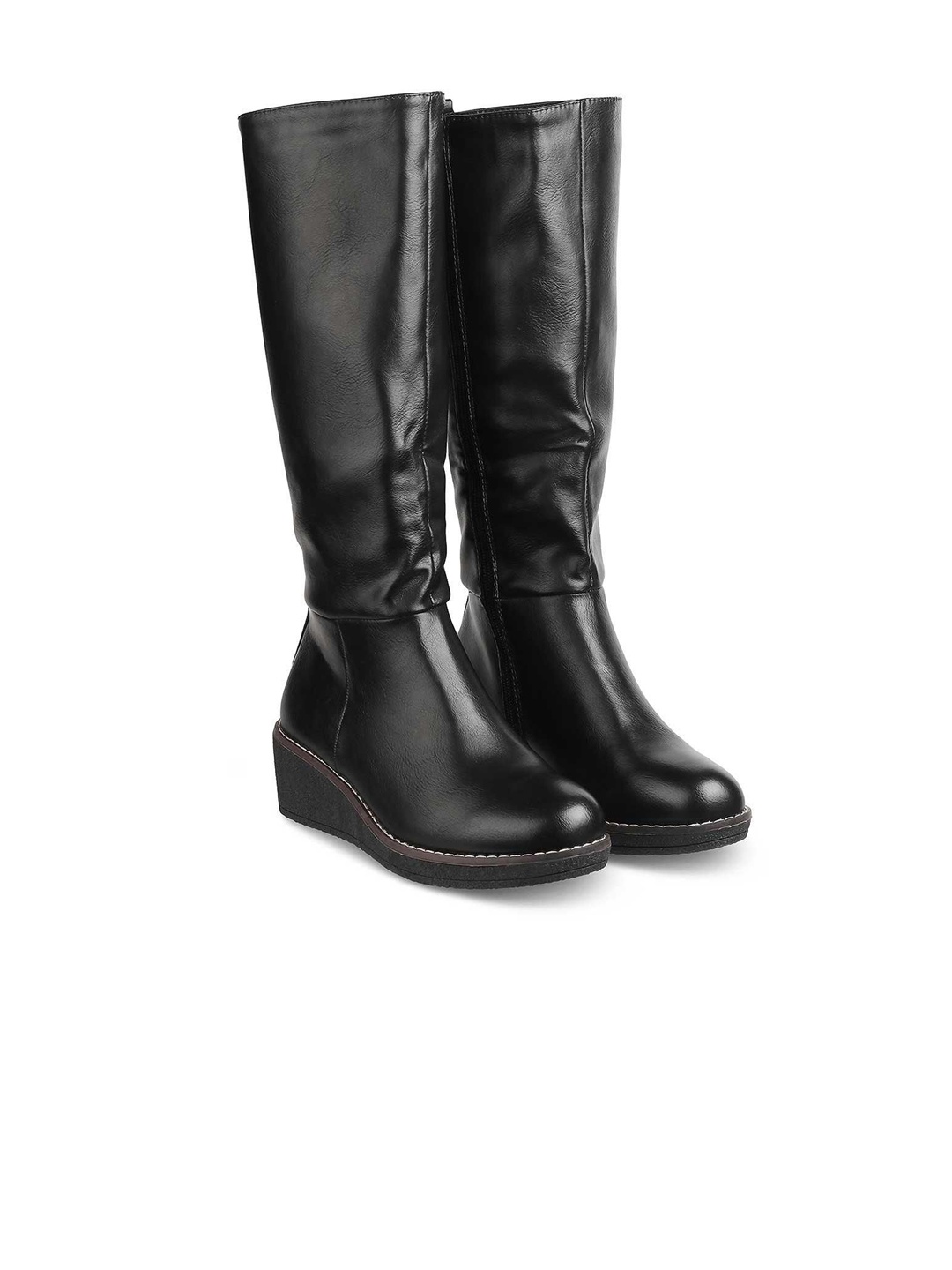 

Tresmode The Alavus Black Women's Knee-Length Boots