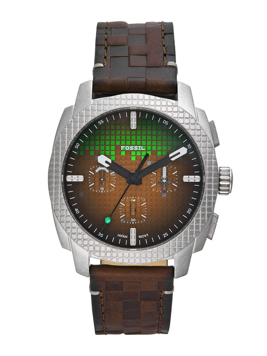 

Fossil Men Printed Dial & Leather Straps Analogue Watch LE1206, Brown