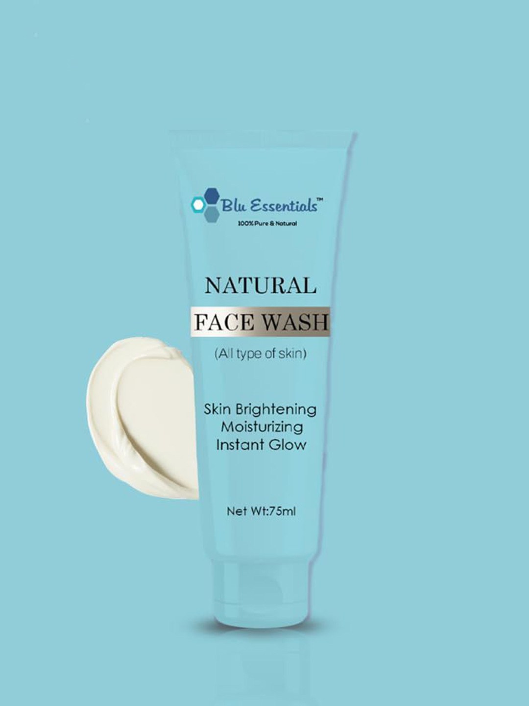 

Blu Essentials Vitamin C Brightening Face Wash - 75 ml, Blue