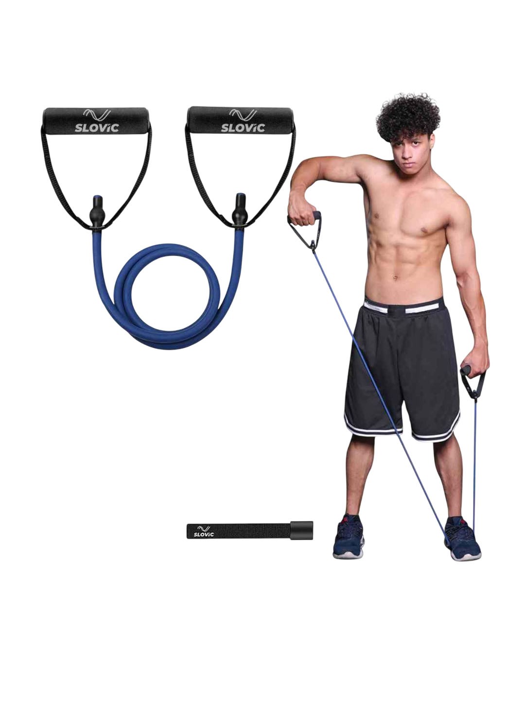 

SLOVIC Gym Exercise & Stretching Resistance Tube, Blue