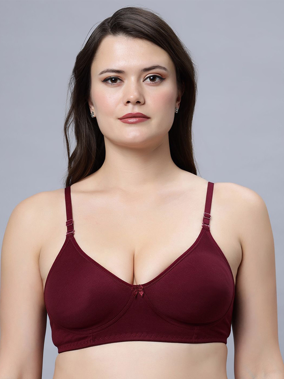 

In Care Full Coverage Cotton T-shirt Bra, Maroon