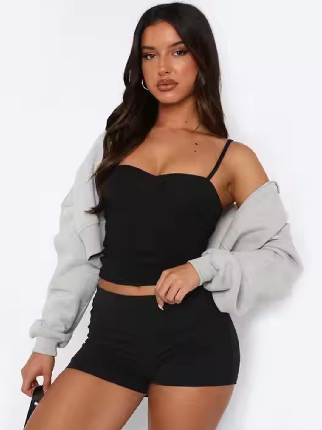 

StyleCast Women High-Rise Shorts, Black