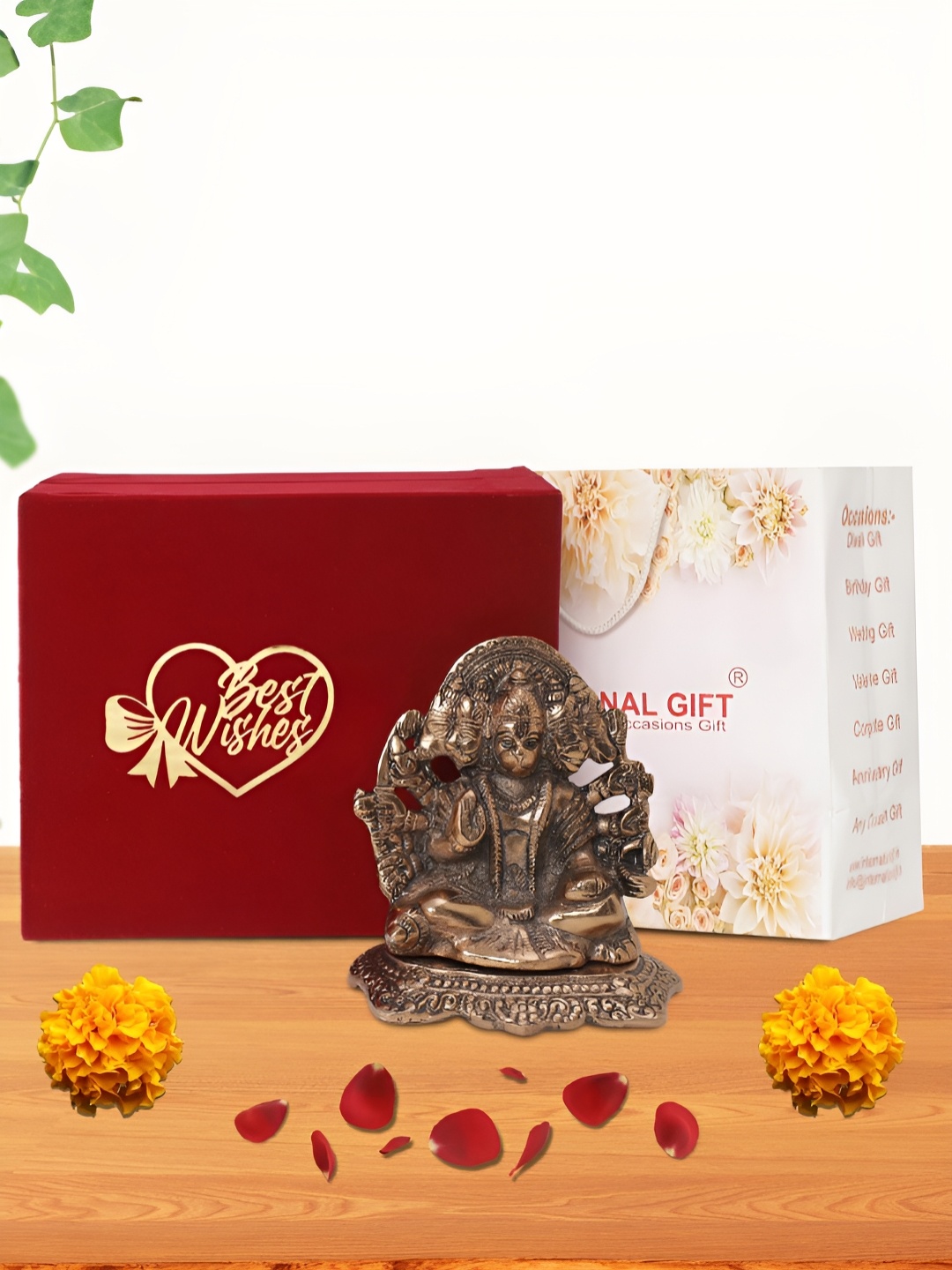 

INTERNATIONAL GIFT Brown Panchmukhi Religious Idol Showpiece