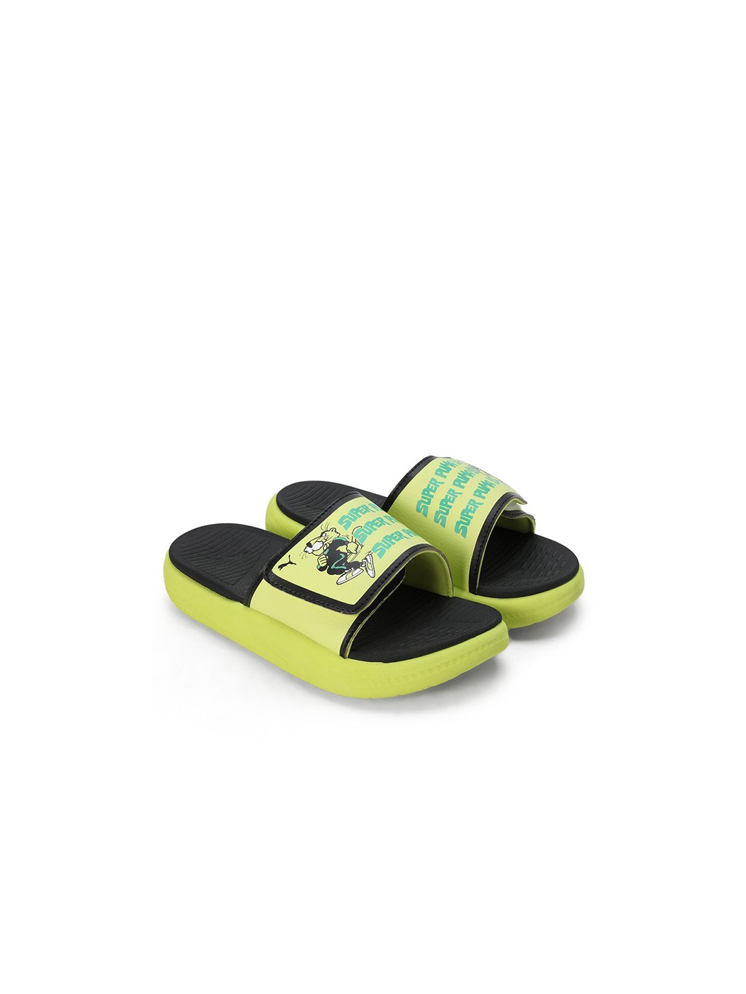 

Puma Kids Softride Super Youth Slides, Black