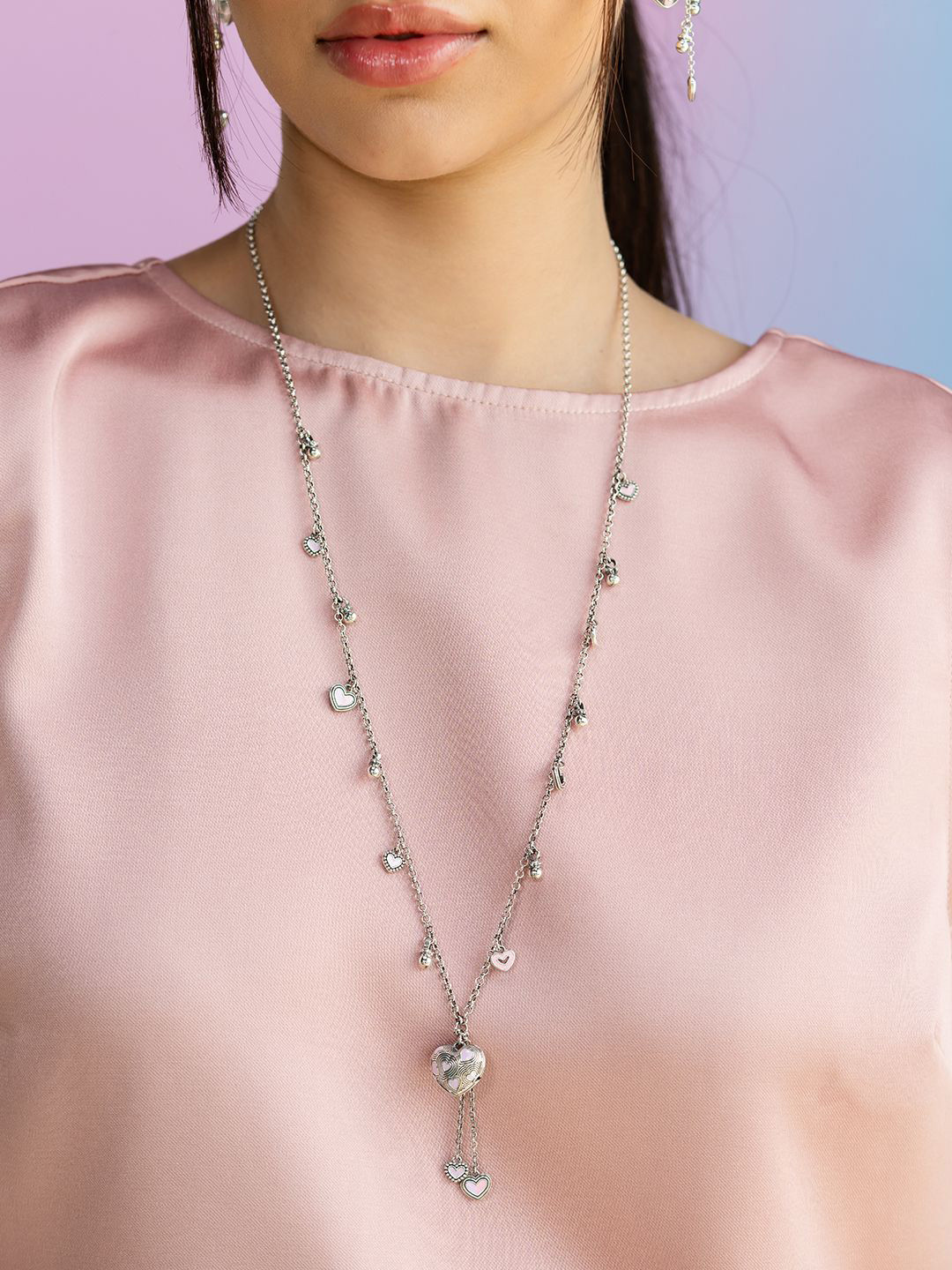 

SHAYA Bring in the Joy 925 Sterling Silver Heart Chain