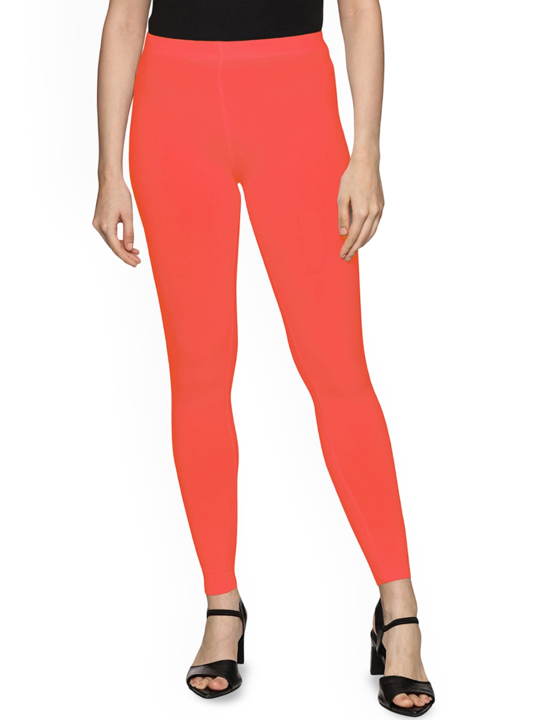 

Coppersmith Women Ankle Length Breathable Leggings, Orange