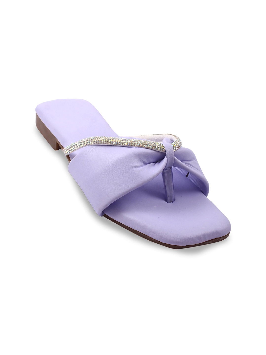 

Bohekant Women Embellished Party One Toe Flats, Purple