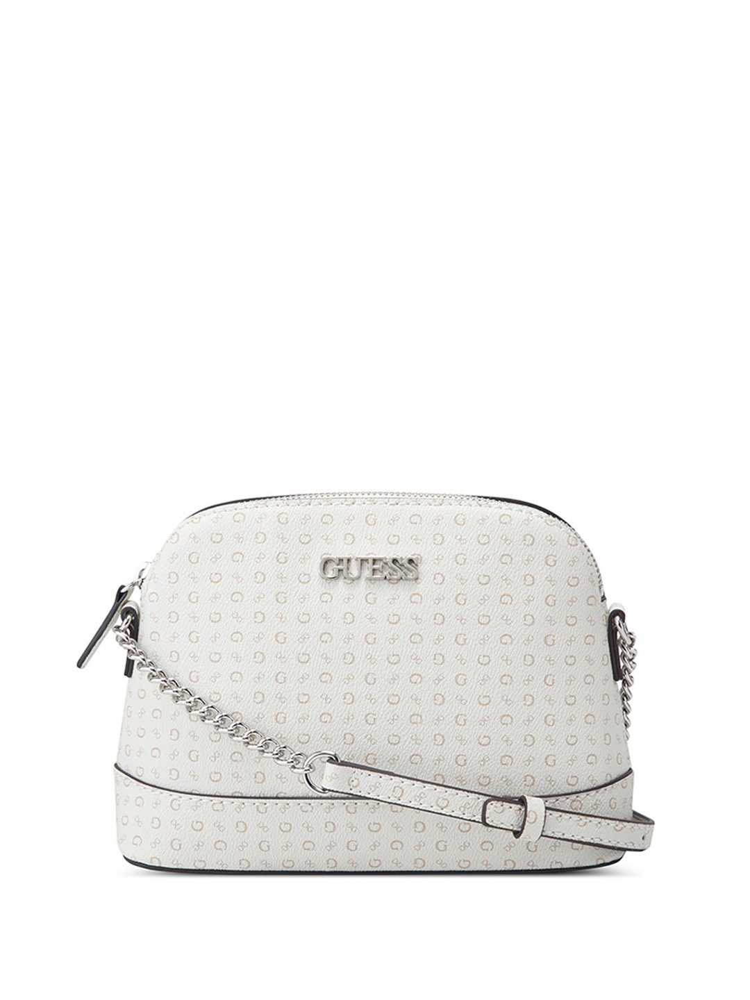 

GUESS Printed Half Moon Shoulder Bag, Grey