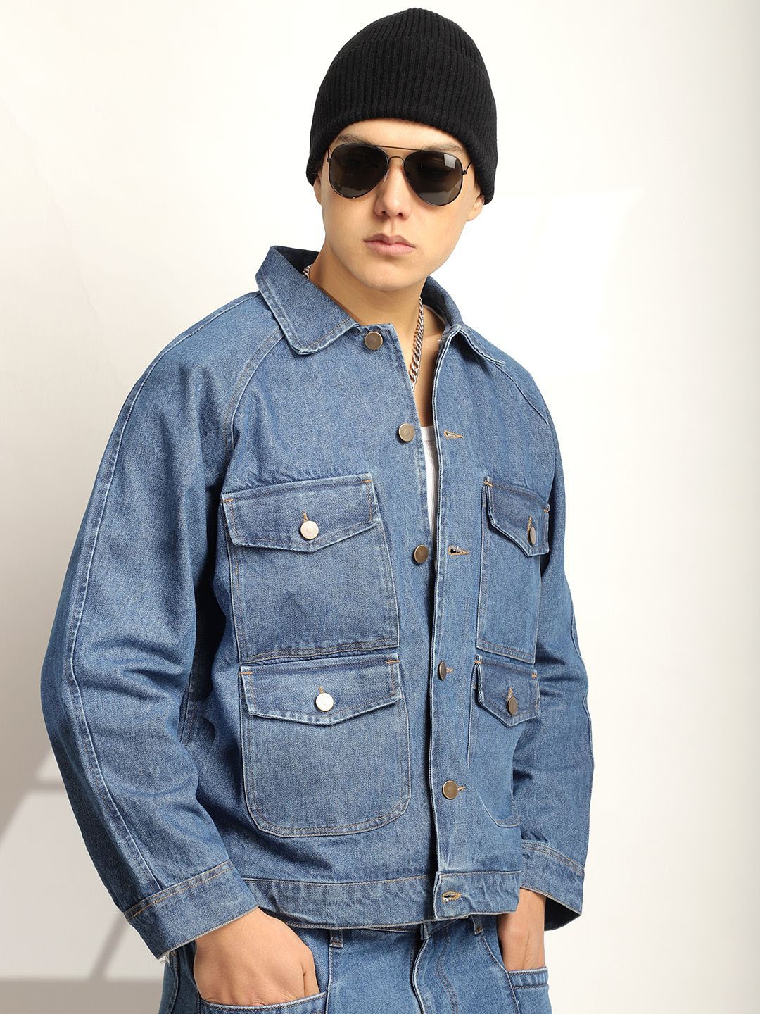

JIMMY & JORDAN Men Denim Jacket, Blue