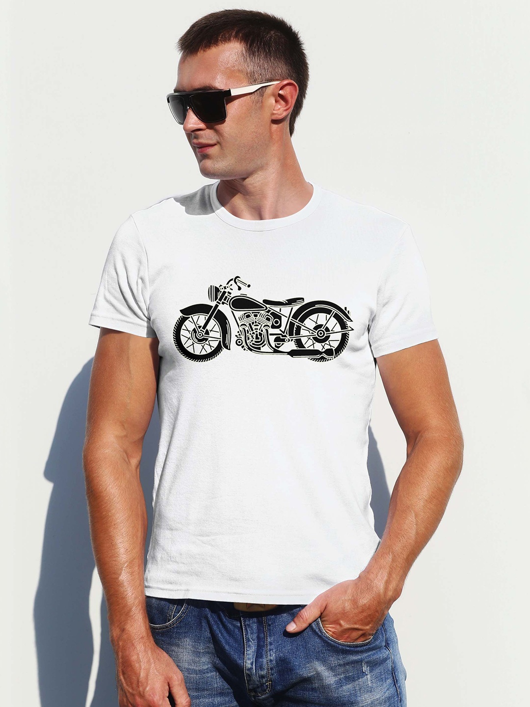 

Moda Rapido Men Printed T-shirt, White