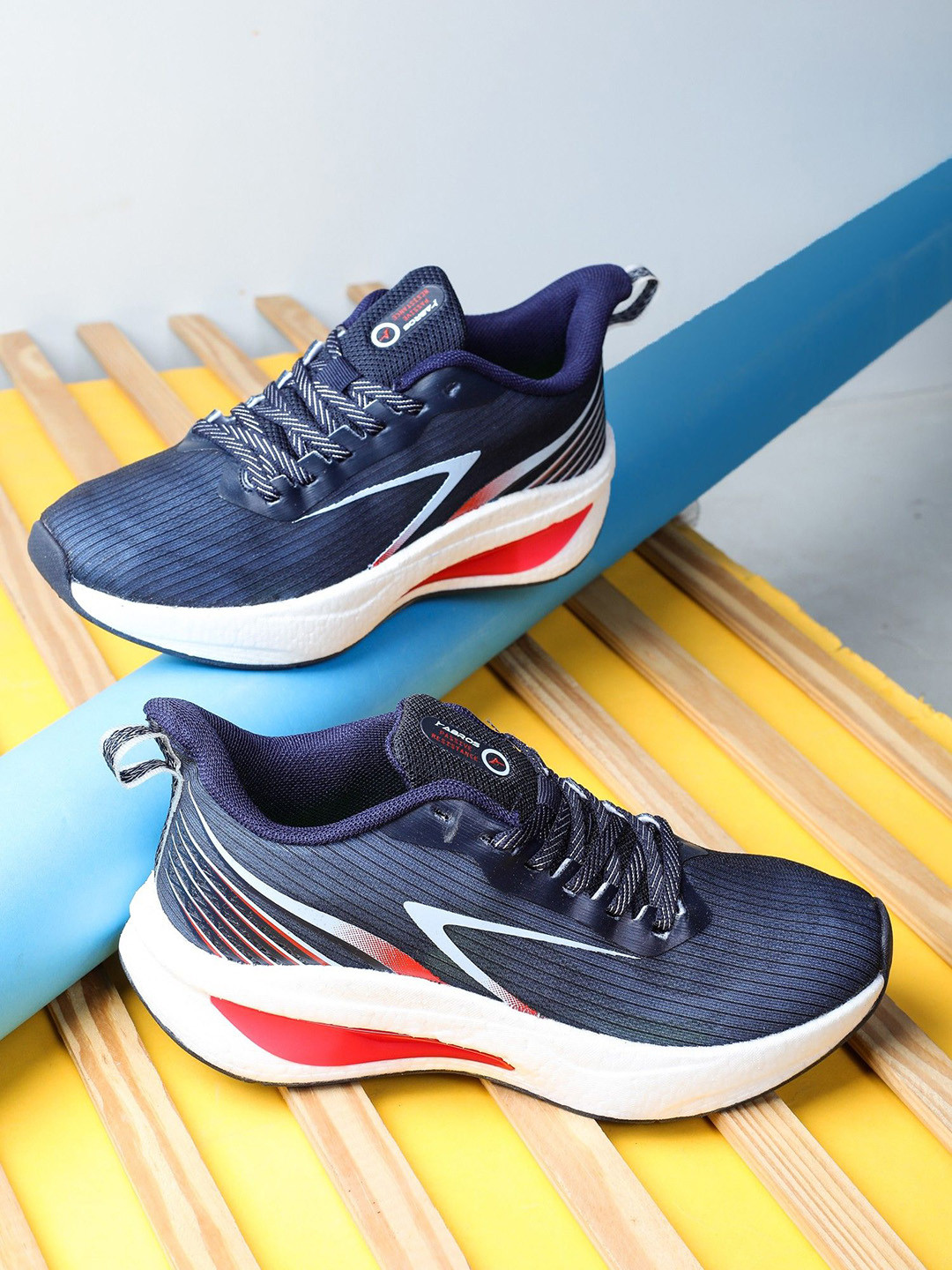 

ABROS Men Mesh Running Shoes, Navy blue