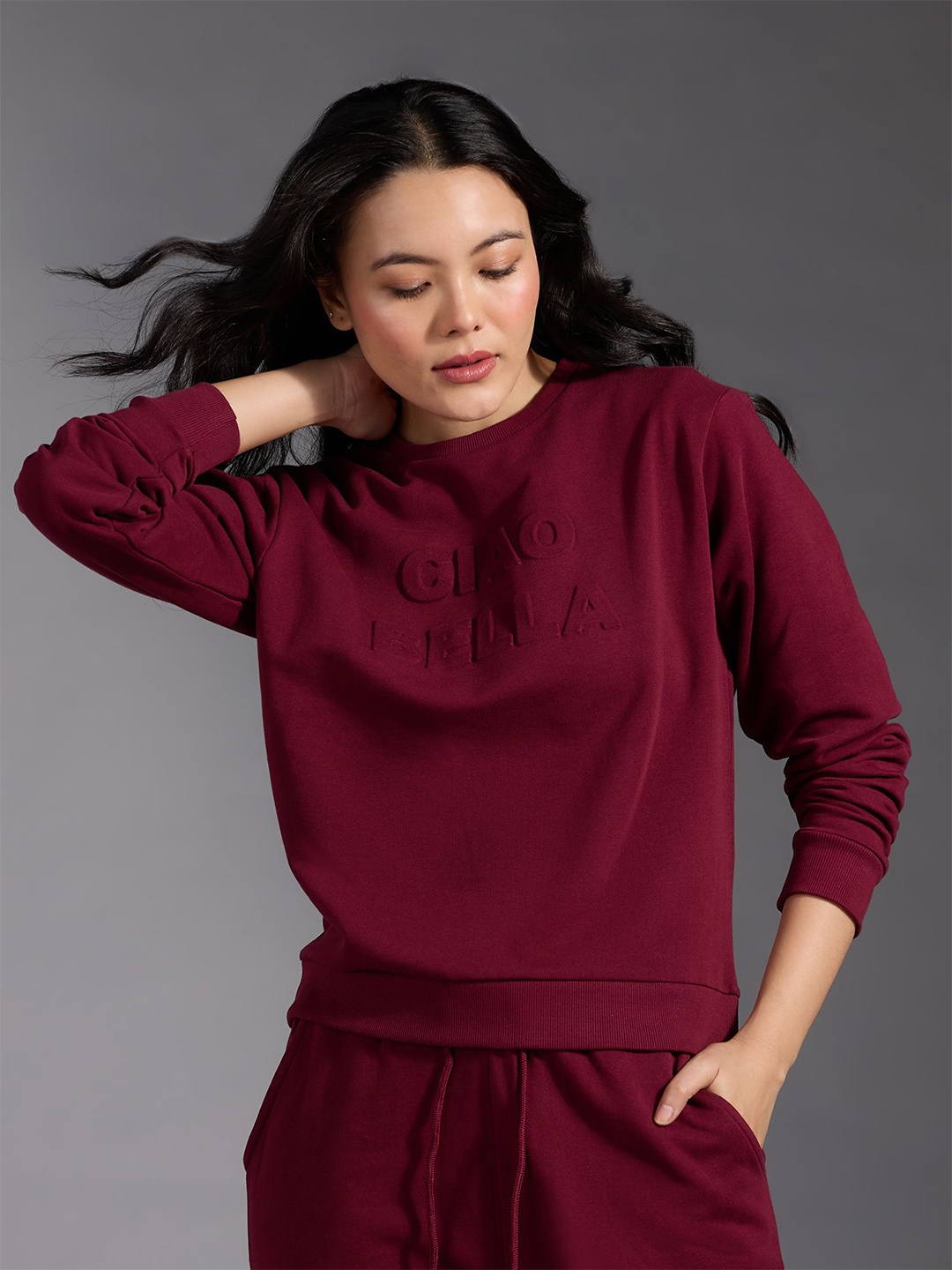 

20Dresses Women Cotton Sweatshirt, Red
