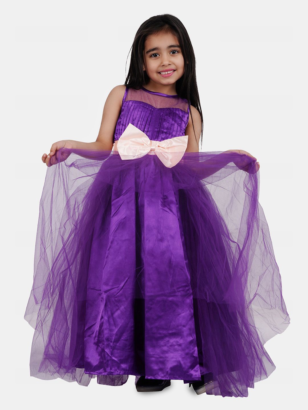 

Wow Princess Net A-Line Maxi Dress, Purple