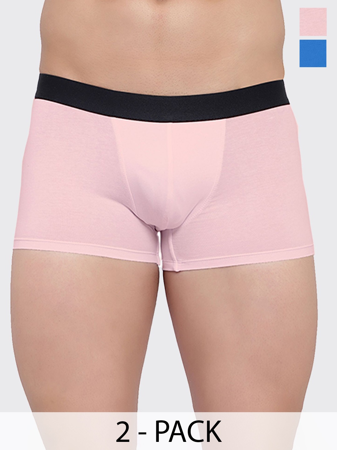 

Bruchi CLUB Men Pack Of 2 Short Trunks ML-TRNK920-2C, Pink
