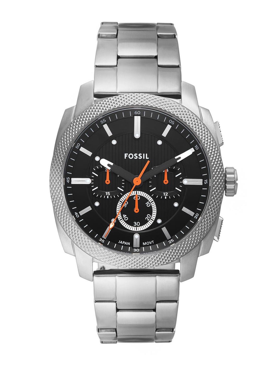 

Fossil Men Dial & Stainless Steel Straps Analogue Watch FS6095, Black