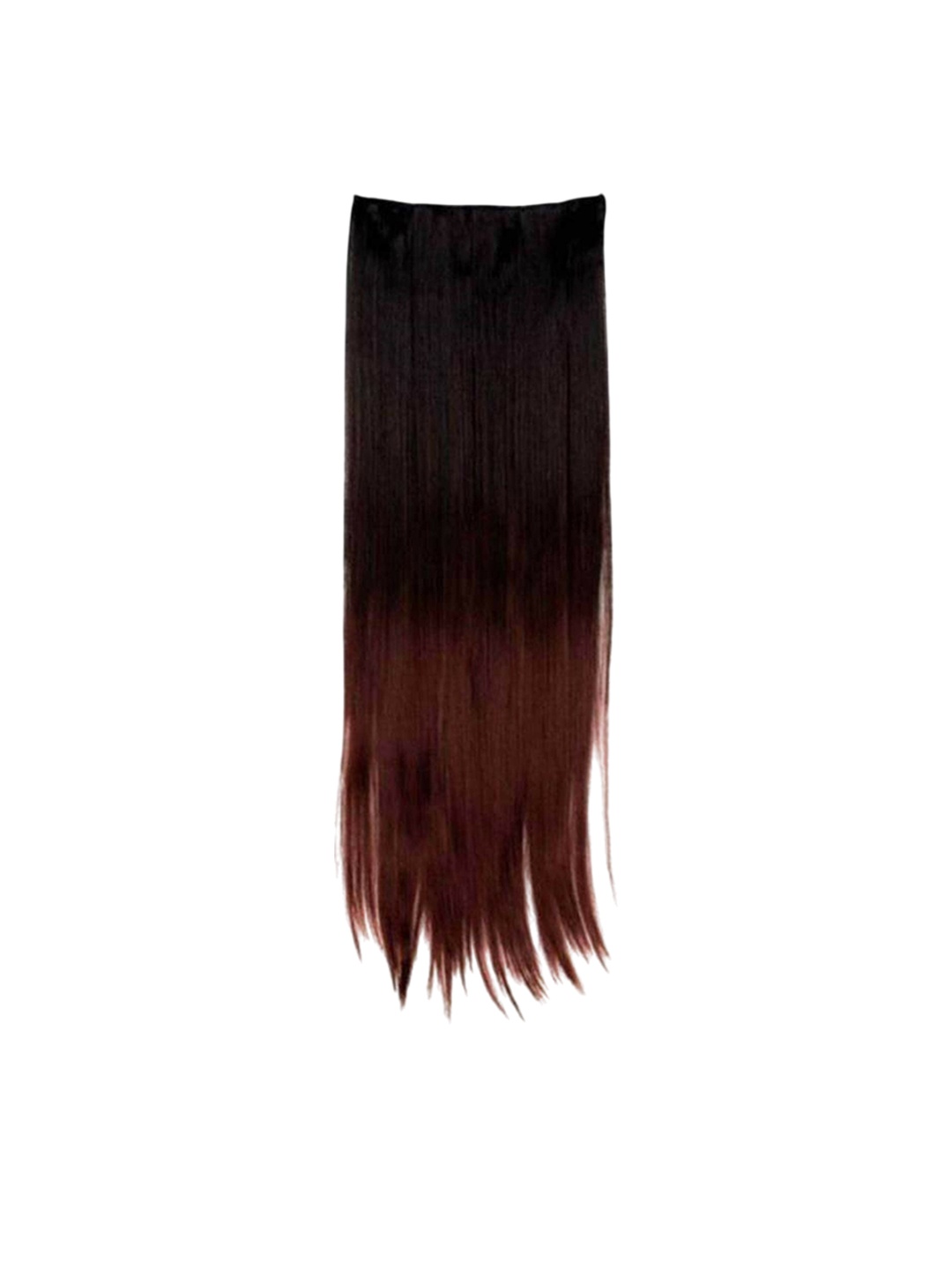 

vister Clip-In Straight Hair Extension - Black With Maroon - 22 Inch