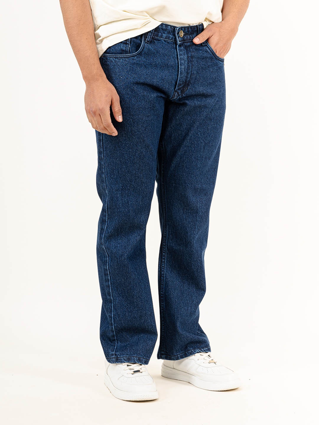 

Tistabene Men Straight Fit Stretchable Mid-Rise Jeans, Blue