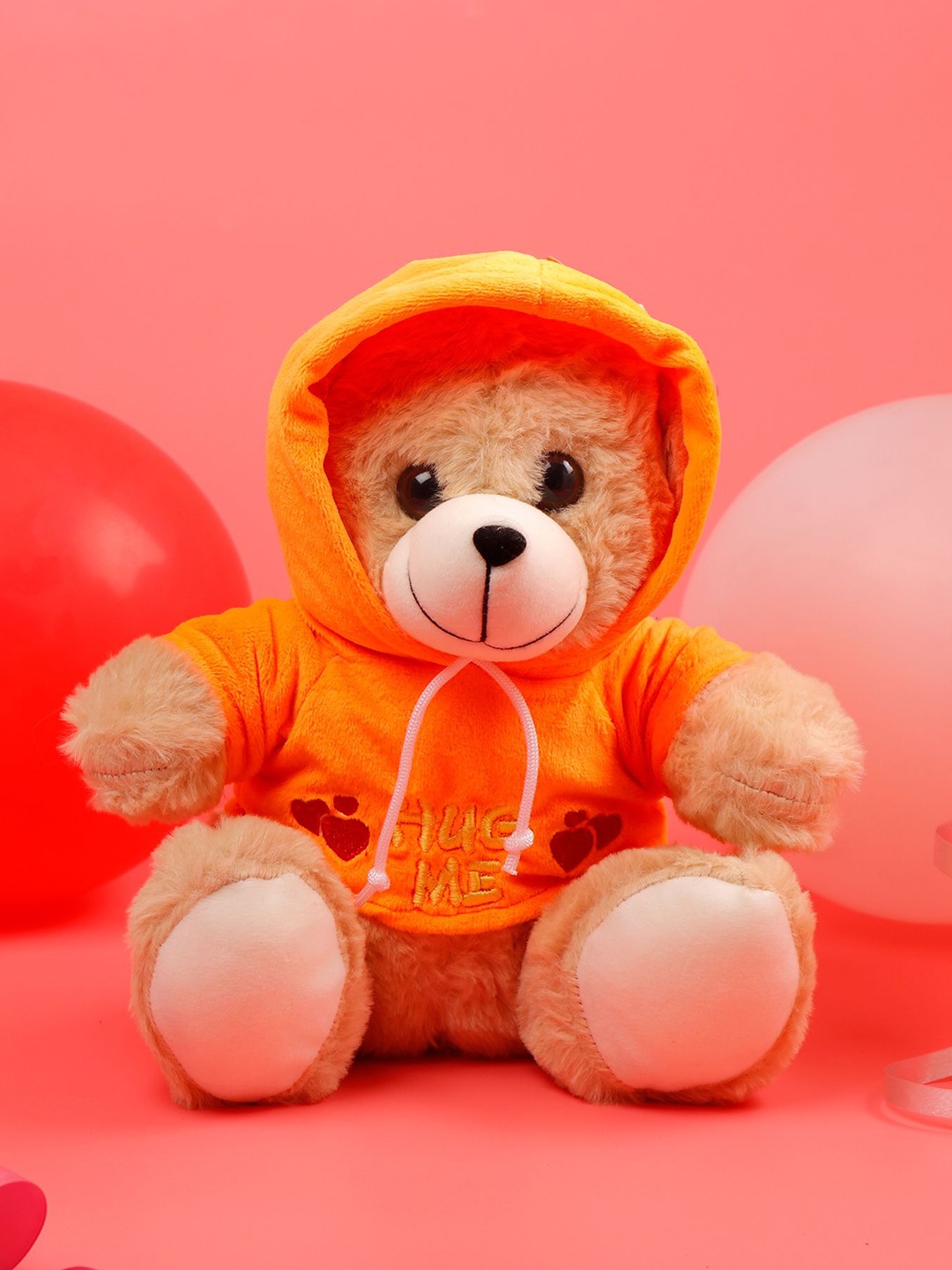 

Archies Orange Little Teddy Bear with Hoodie Soft Toy