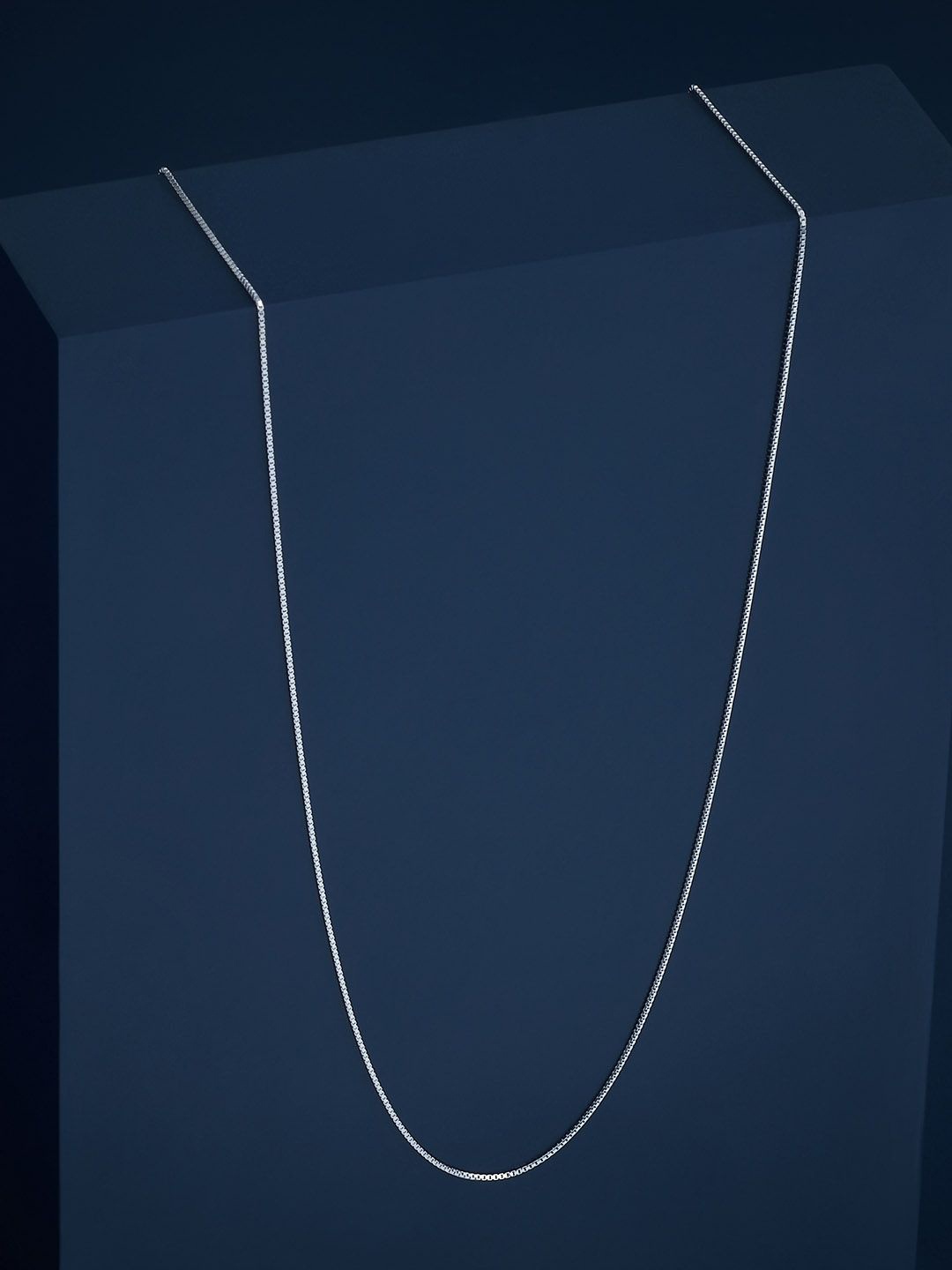 

Kushal's Fashion Jewellery 92.5 Silver Rhodium-Plated Minimal Chain