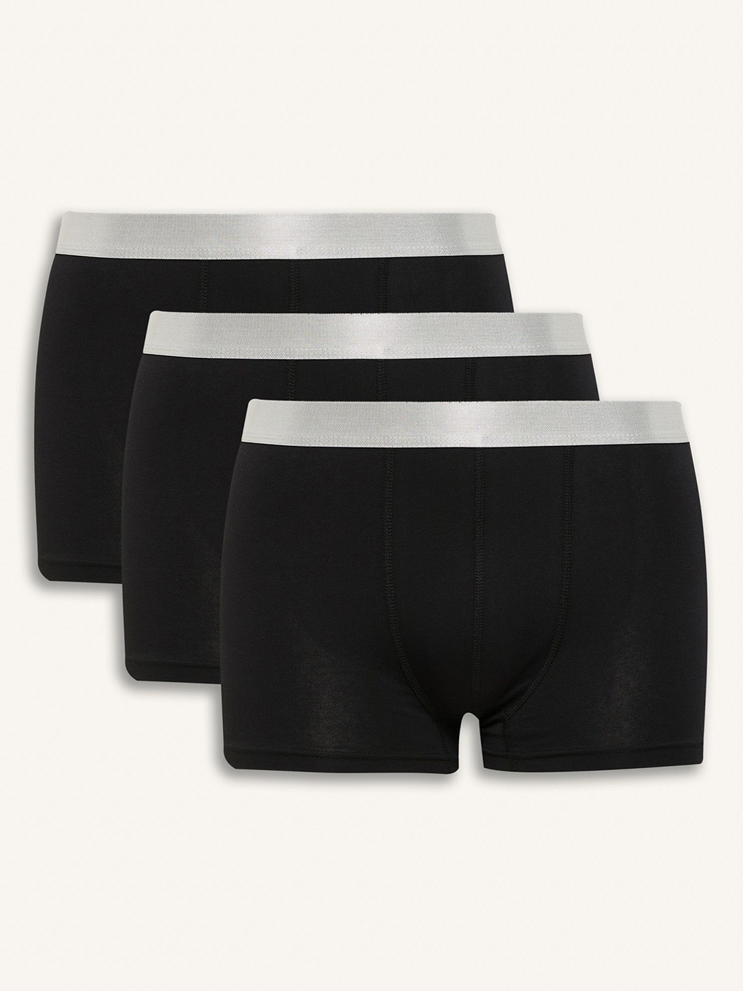 

Koton Men Pack Of 3 Short Solid Trunk, Black