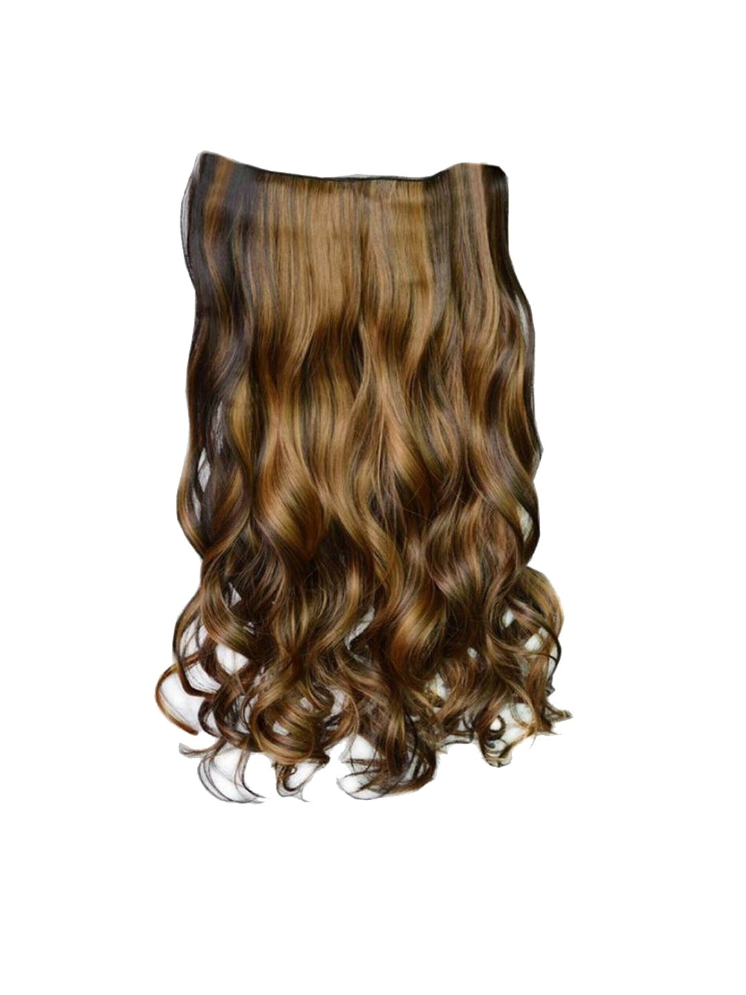 

vister Wavy Clip-In Hair Extension- Golden Highlight - 24 Inch, Gold