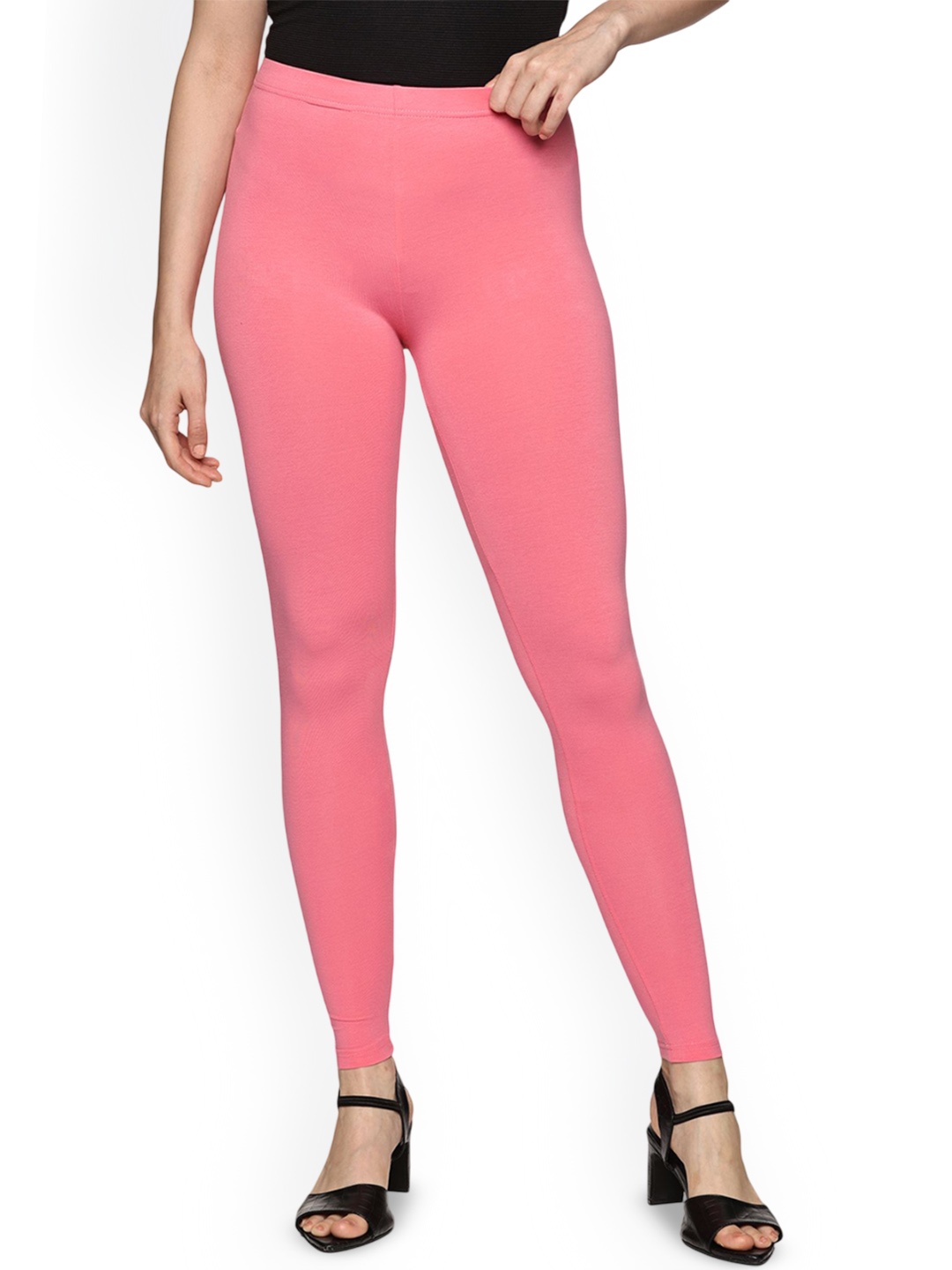 

Coppersmith Ankle Length Breathable Leggings, Pink