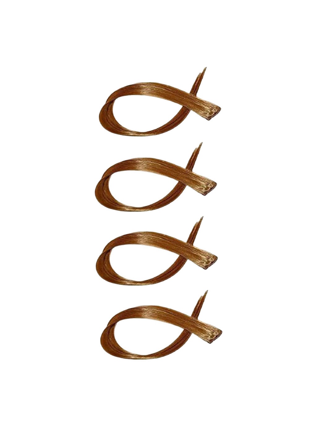 

vister Wavy Clip-In Hair Extension - 22 Inch - Brown Streak