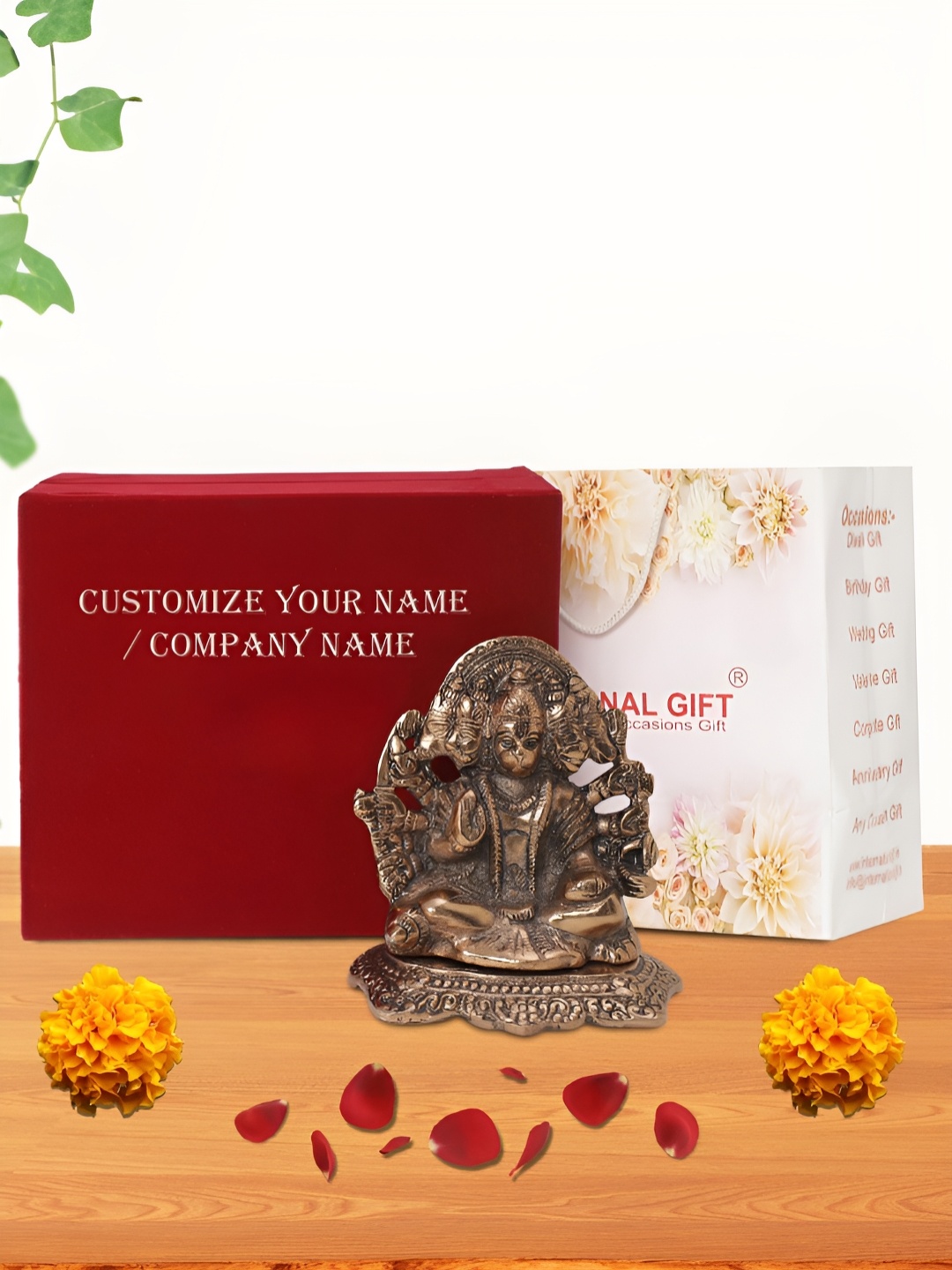 

INTERNATIONAL GIFT Brown Panchmukhi Religious Idol Showpiece