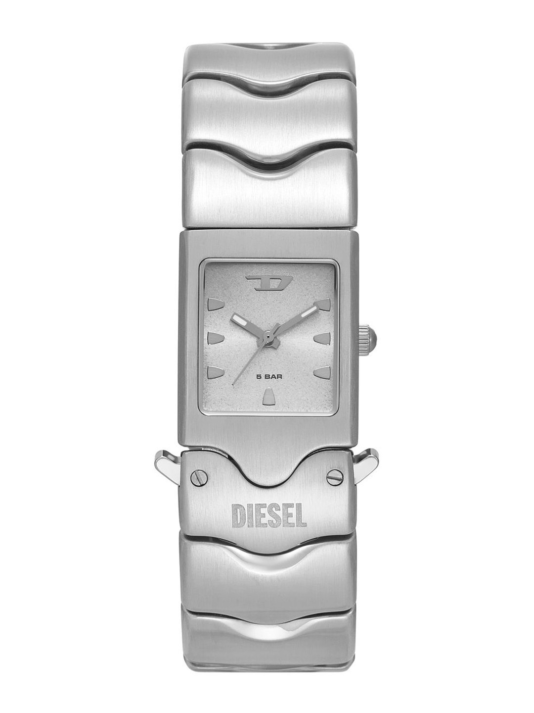 

DIESEL Closer Men Dial & Stainless Steel Straps Reset Time Analogue Watch DZ2222, Silver