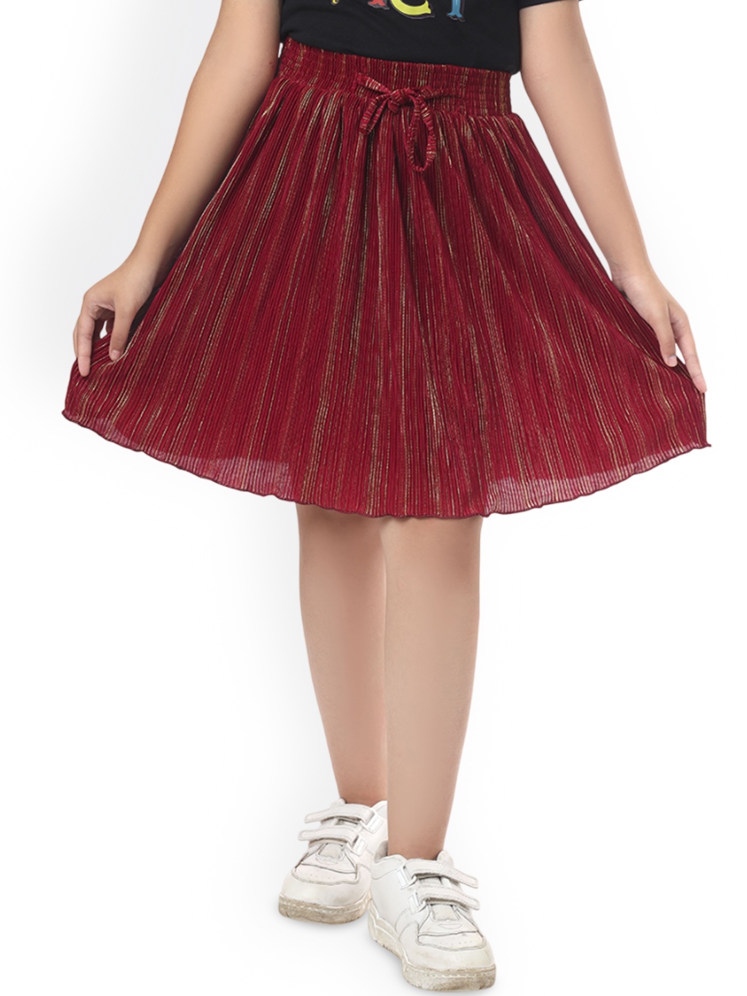 

Ishti Girls Flared Skirt, Maroon