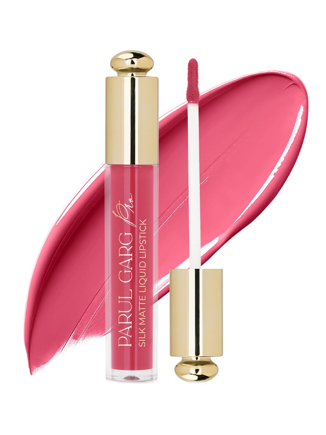 

Parul Garg Silk Matte Liquid Lipstick With Shea Butter - 3 ml - Lotus 17, Pink