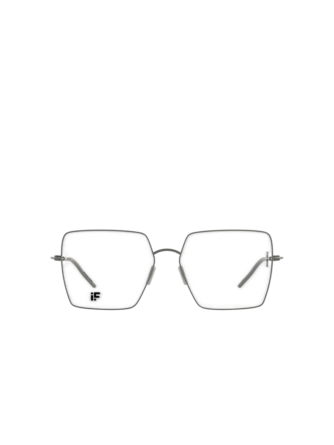 

INTENSE FOCUS Unisex Full Rim Oversized Frames, Grey