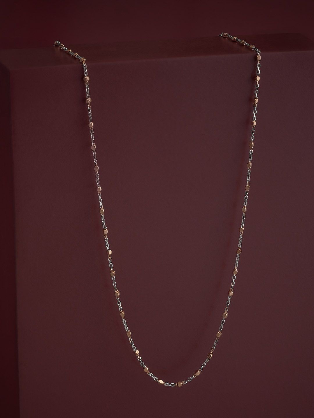 

Kushal's Fashion Jewellery 92.5 Sterling Silver Rhodium-Plated Minimal Chain