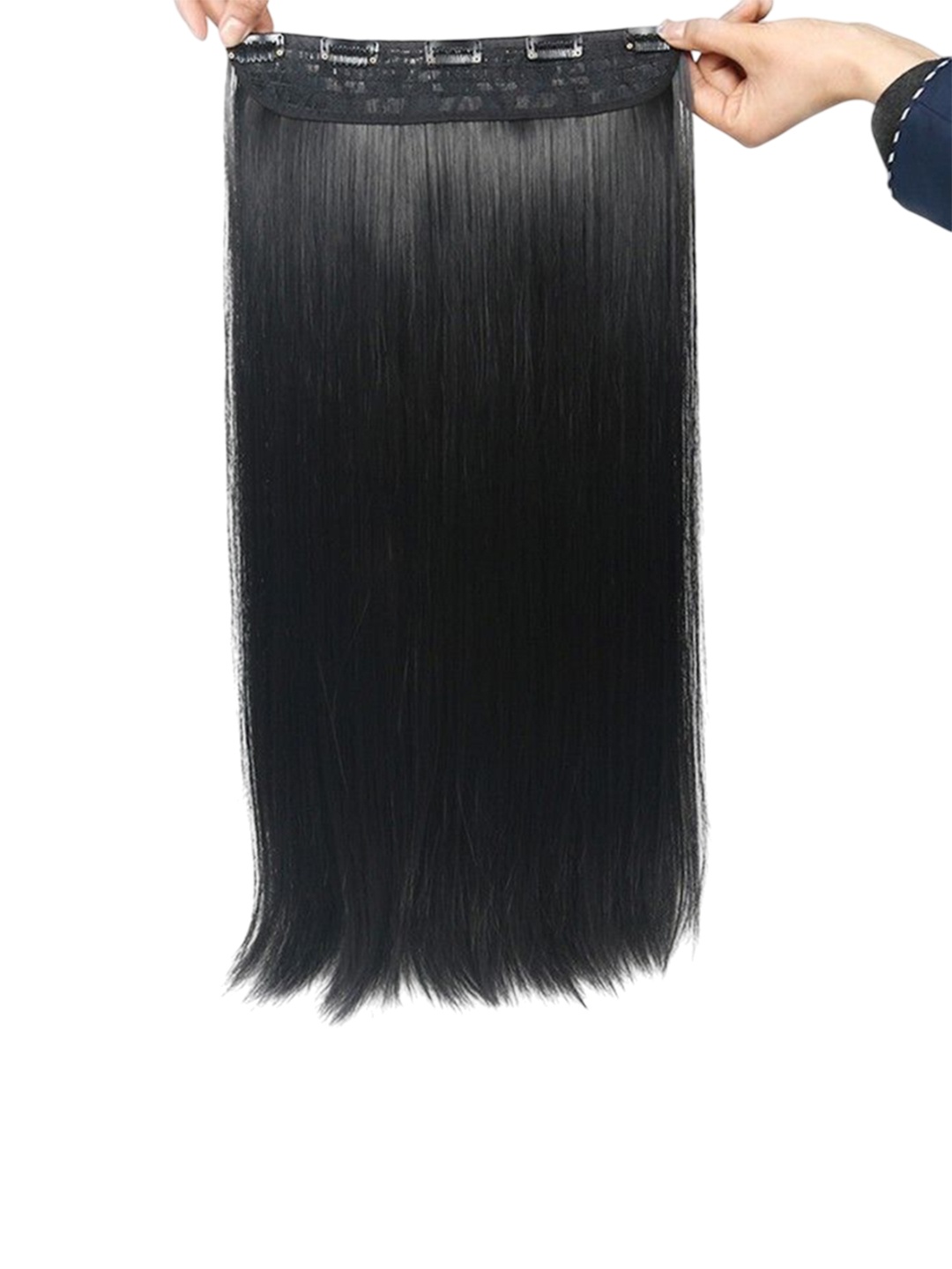 

vister Clip-In Straight Hair Extension - Black - 24 Inch