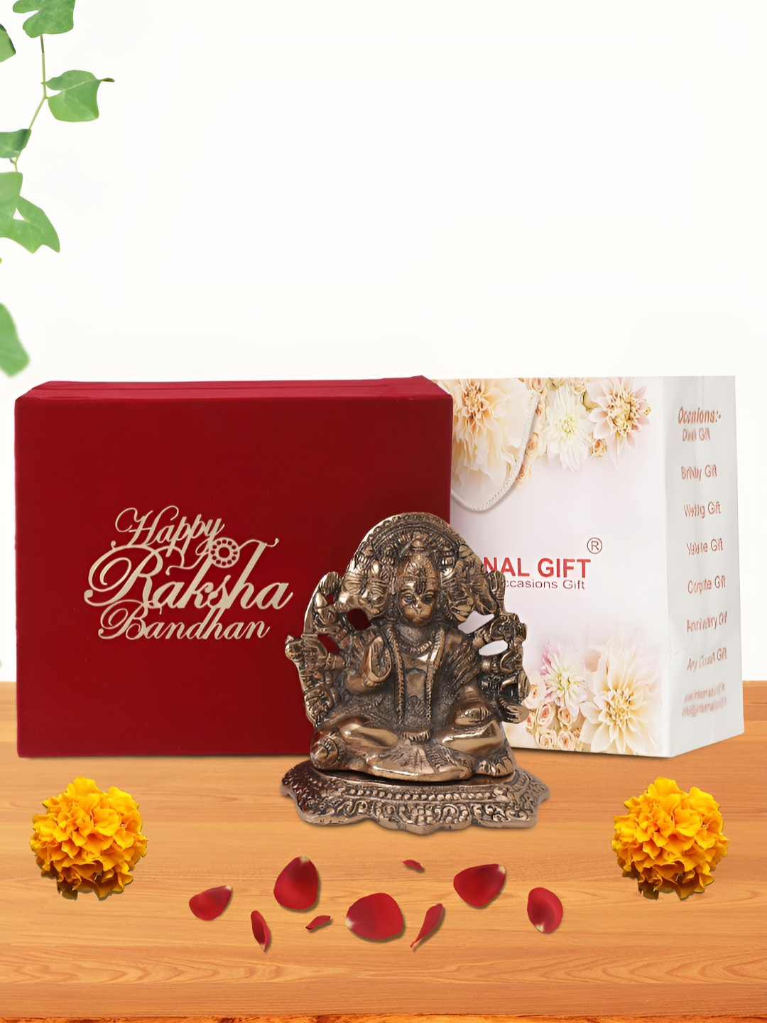 

INTERNATIONAL GIFT Brown Panchmukhi Religious Idol Showpiece